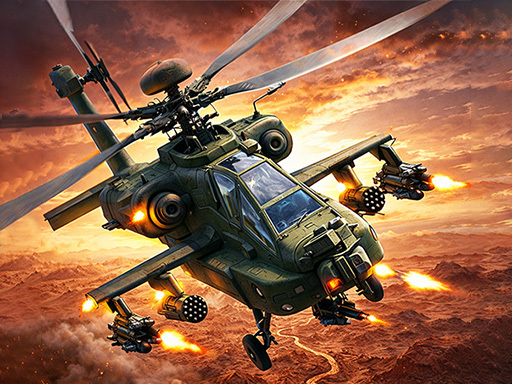 Spēle Gunship Strike Helicopter Game — bezmaksas online spēle