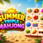 Spēle Summer Triple Mahjong — bezmaksas online spēle