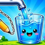 Spēle Water Flow Happy Glass — bezmaksas online spēle