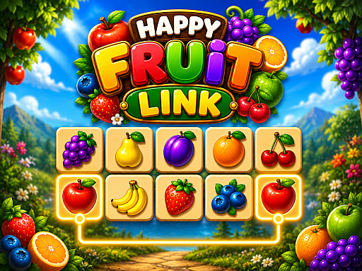 Spēle Happy Fruit Link — bezmaksas online spēle