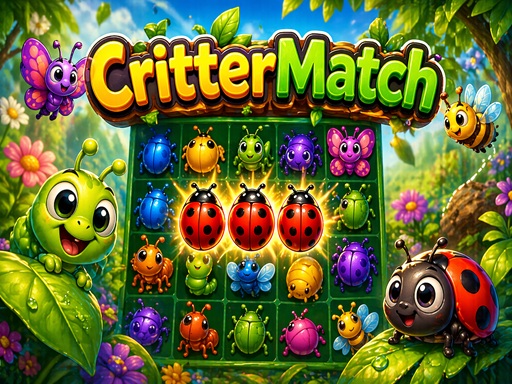 Spēle CritterMatch — bezmaksas online spēle