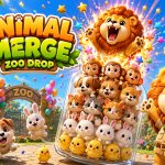 Spēle Animal Merge: Zoo Drop — bezmaksas online spēle
