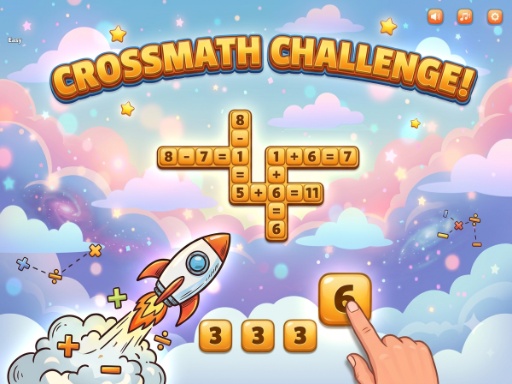 Spēle Crossmath Challenge — bezmaksas online spēle