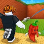 Spēle Kick a Lucky Block: Tsunami Football — bezmaksas online spēle
