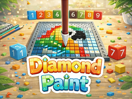 Spēle Diamond Paint Art — bezmaksas online spēle