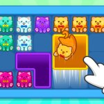 Spēle Meow Block Color Collect — bezmaksas online spēle