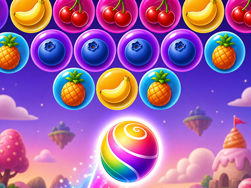 Spēle Bubble Fruit Shooter 2D — bezmaksas online spēle