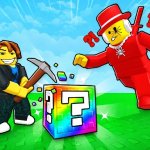 Spēle Break a Lucky Blocks: Catch Brainrots — bezmaksas online spēle
