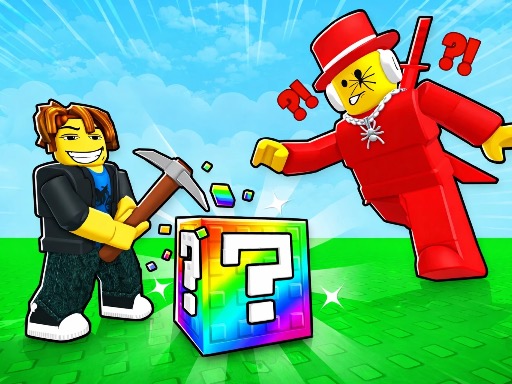 Spēle Break a Lucky Blocks: Catch Brainrots — bezmaksas online spēle