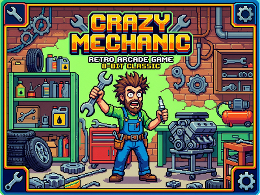 Spēle Crazy Mechanic — bezmaksas online spēle
