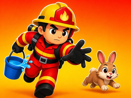 Spēle Rescue Rush: Wildfire — bezmaksas online spēle