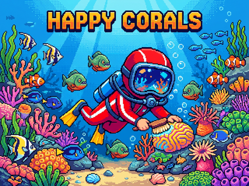 Spēle Happy Corals — bezmaksas online spēle