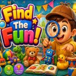 Spēle Find The Fun! — bezmaksas online spēle