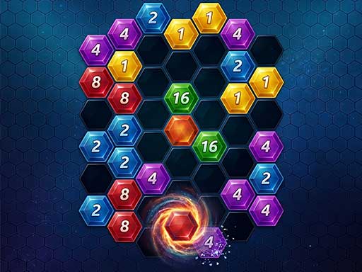 Spēle Hex Merge Puzzle — bezmaksas online spēle