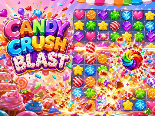 Spēle Candy Crush Blast — bezmaksas online spēle