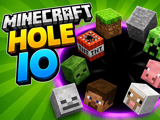 Spēle Minecraft Hole IO — bezmaksas online spēle