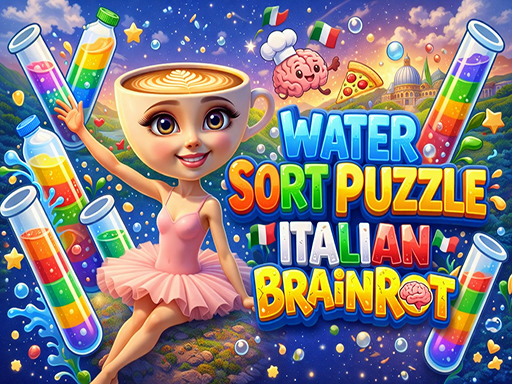 Spēle Water Sort Puzzle   Italian Brainrot — bezmaksas online spēle