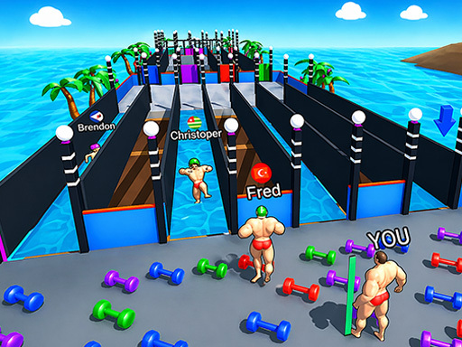 Spēle Muscle Race Game — bezmaksas online spēle