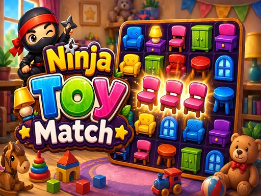 Spēle Ninja Toy Match — bezmaksas online spēle