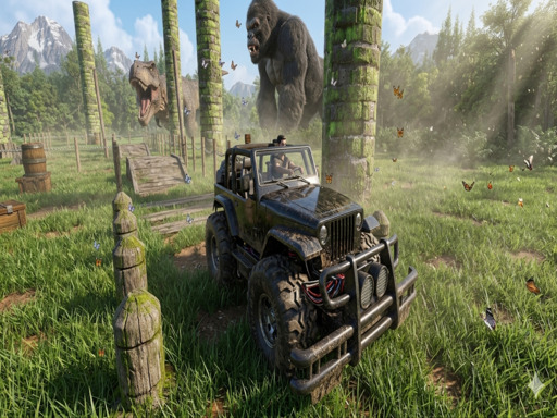Spēle Jungle Jeep Simulator — bezmaksas online spēle