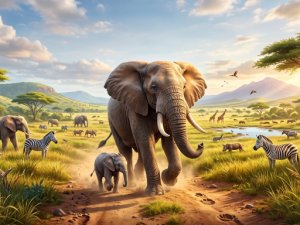 Zoo Elephant Simulator City Attack