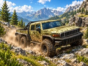 6×6 Offroad Jeep